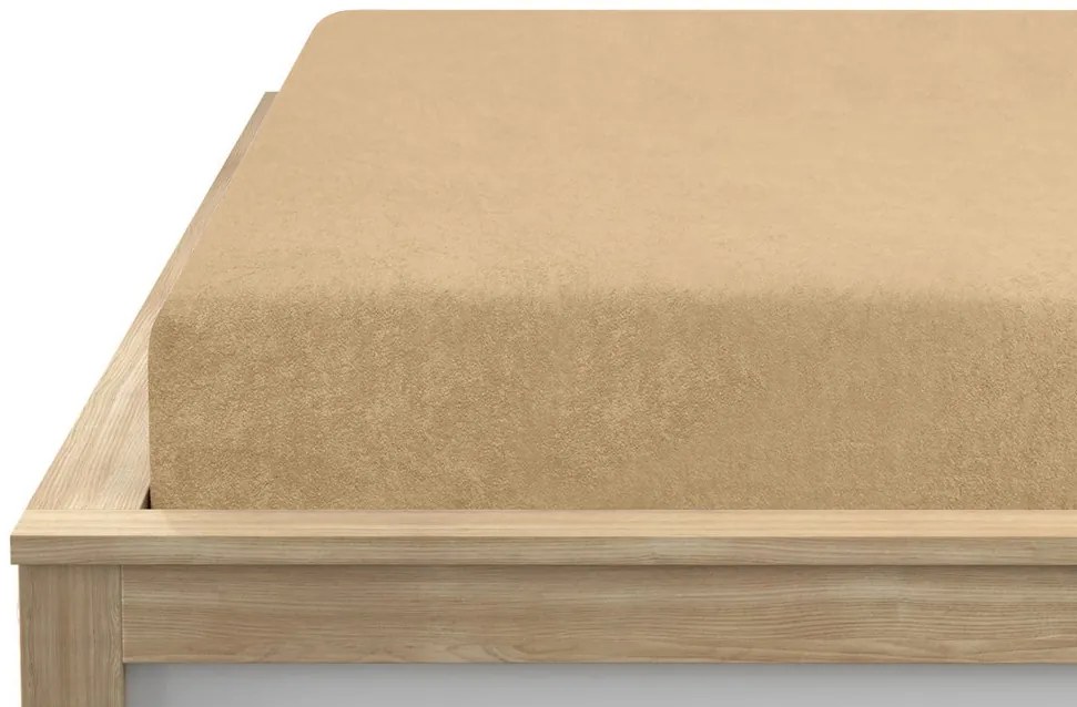 Froté plachta béžová 90x200 cm