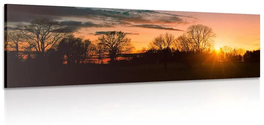 Obraz nádherný západ slnka Varianta: 120x40