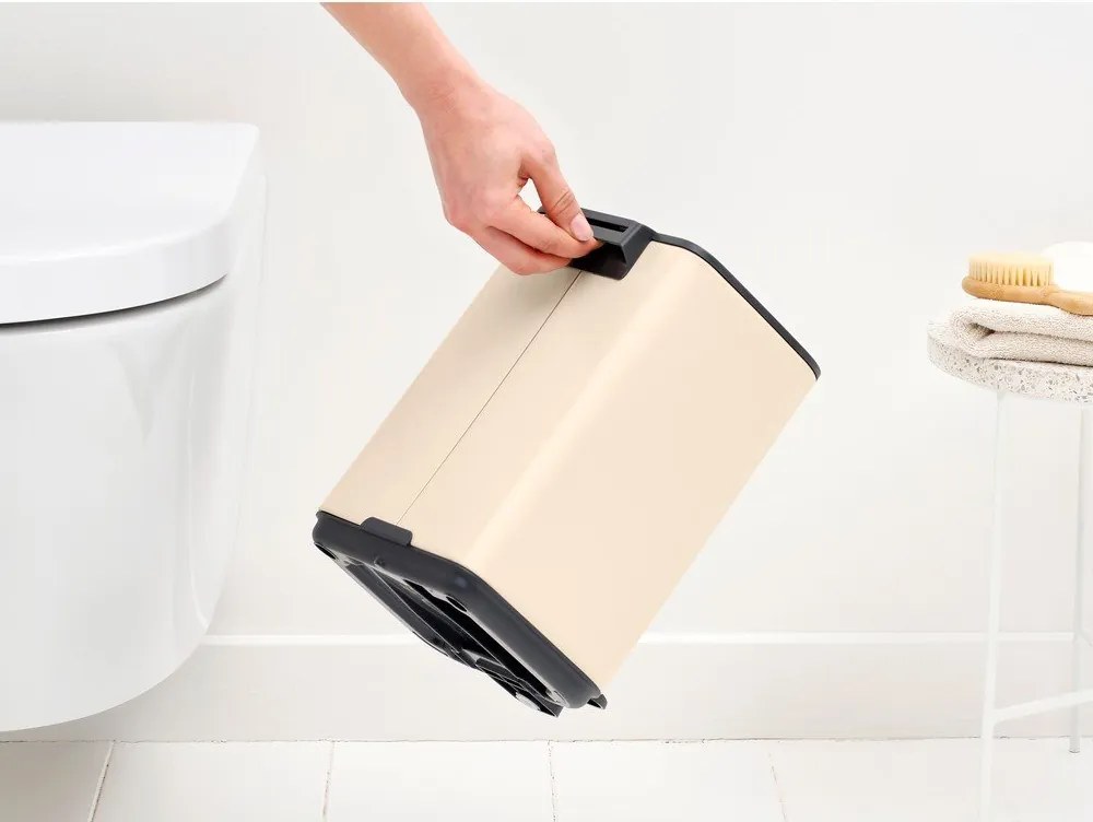 Béžový pedálový oceľový odpadkový kôš 4 l Bo – Brabantia