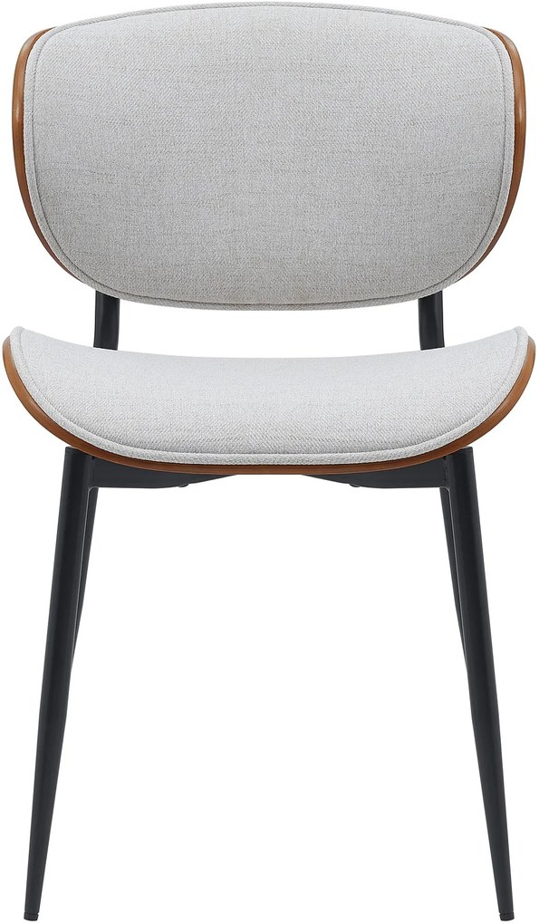 Stolička Enid - látka - Orech / Krémová