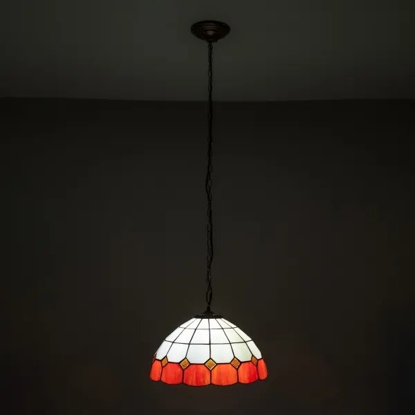Brilagi - Tiffany vitrážový luster na reťazi SIENNA 1xE27/60W/230V priemer 40 cm