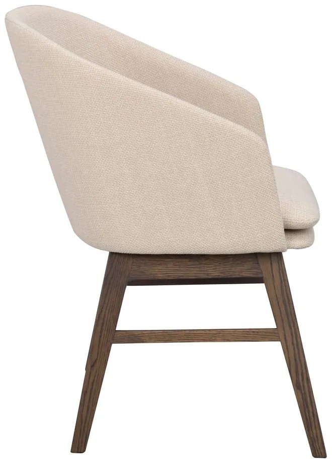 Béžové čalúnené jedálenské kreslá v súprave 2 ks Windham – Rowico