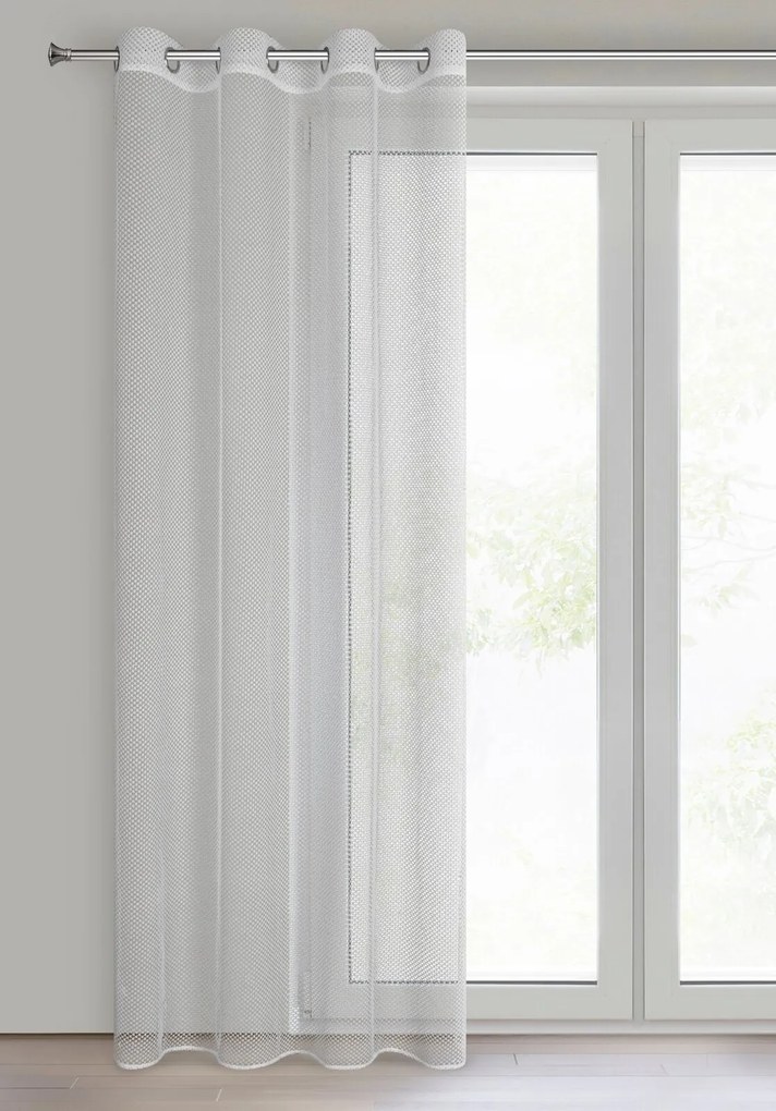 ZÁCLONA NA KRÚŽKOCH ABI 140X250 CM BIELA