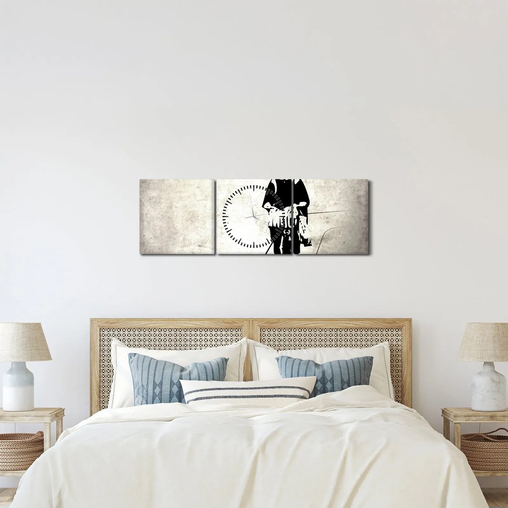 Obraz - Pocit voľnosti (s hodinami) (90x30 cm)