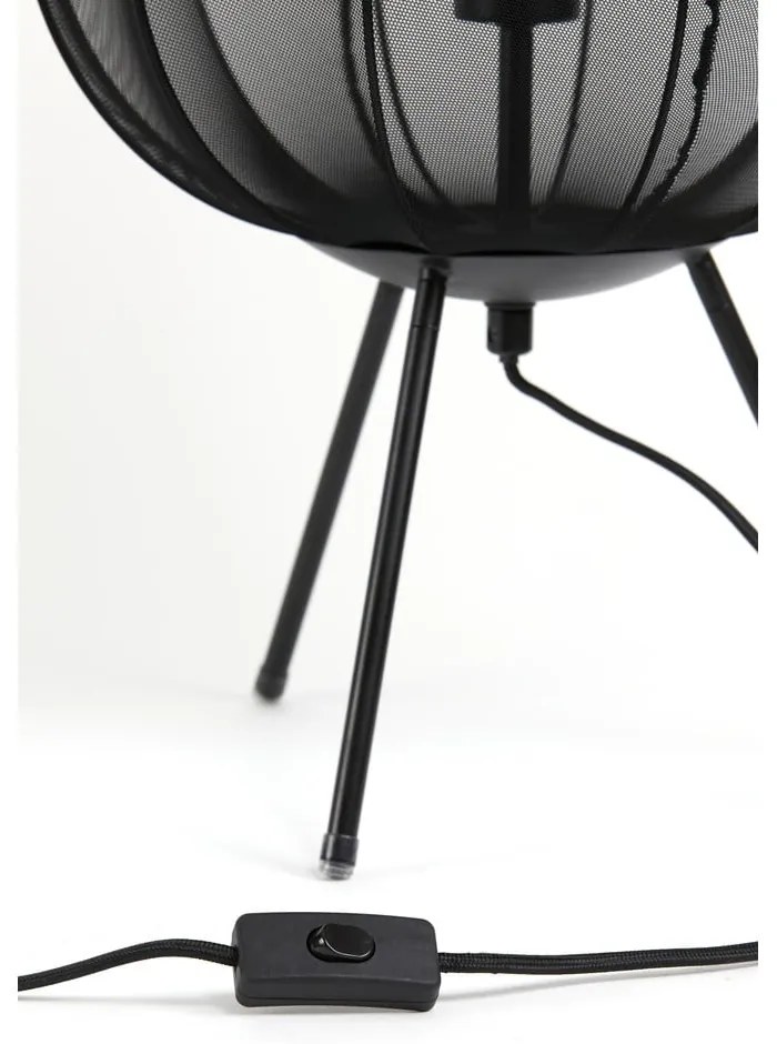 Čierna stolová lampa (výška 60 cm) Plumeria - Light &amp; Living