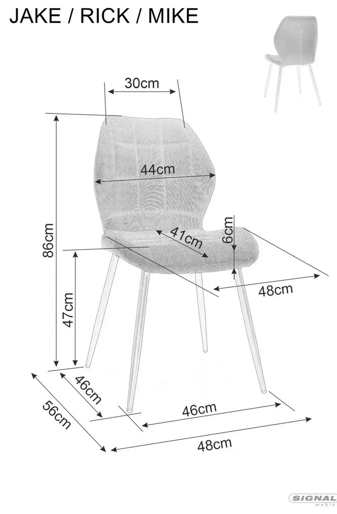 Sametová jídelní židle Rick zelená