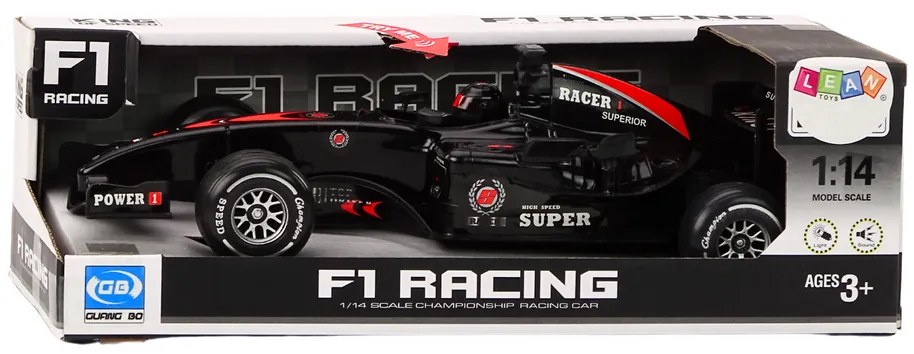 LEAN TOYS Závodné auto F1 1:14 - čierne