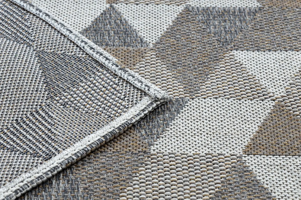 Ekologický šnúrkový koberec CASA EKO SIZAL Boho Trojuholníkový vzor, z recyklovanej bavlny,