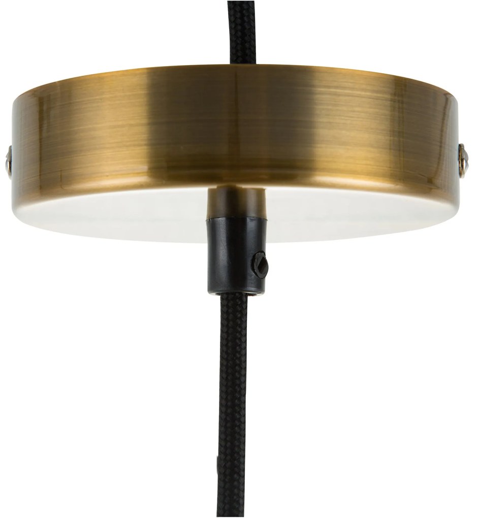 Sklenená závesná lampa PARMA Beliani