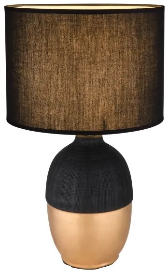 Globo 21627B - Stolná lampa VALENTINO 1xE14/40W/230V čierna