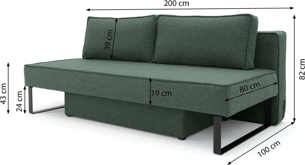 ROZKLADACIA POHOVKA DELIA 200 cm FARO 07