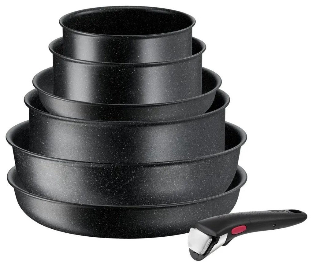 Tefal - Sada riadu 7 ks INGENIO BLACK STONE
