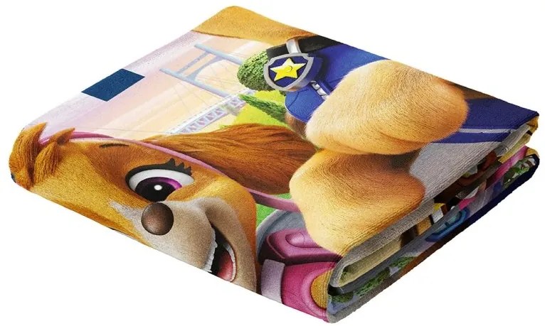 Detská osuška Tlapková Patrola Všetky Tlapky do Centrály 70x140 cm