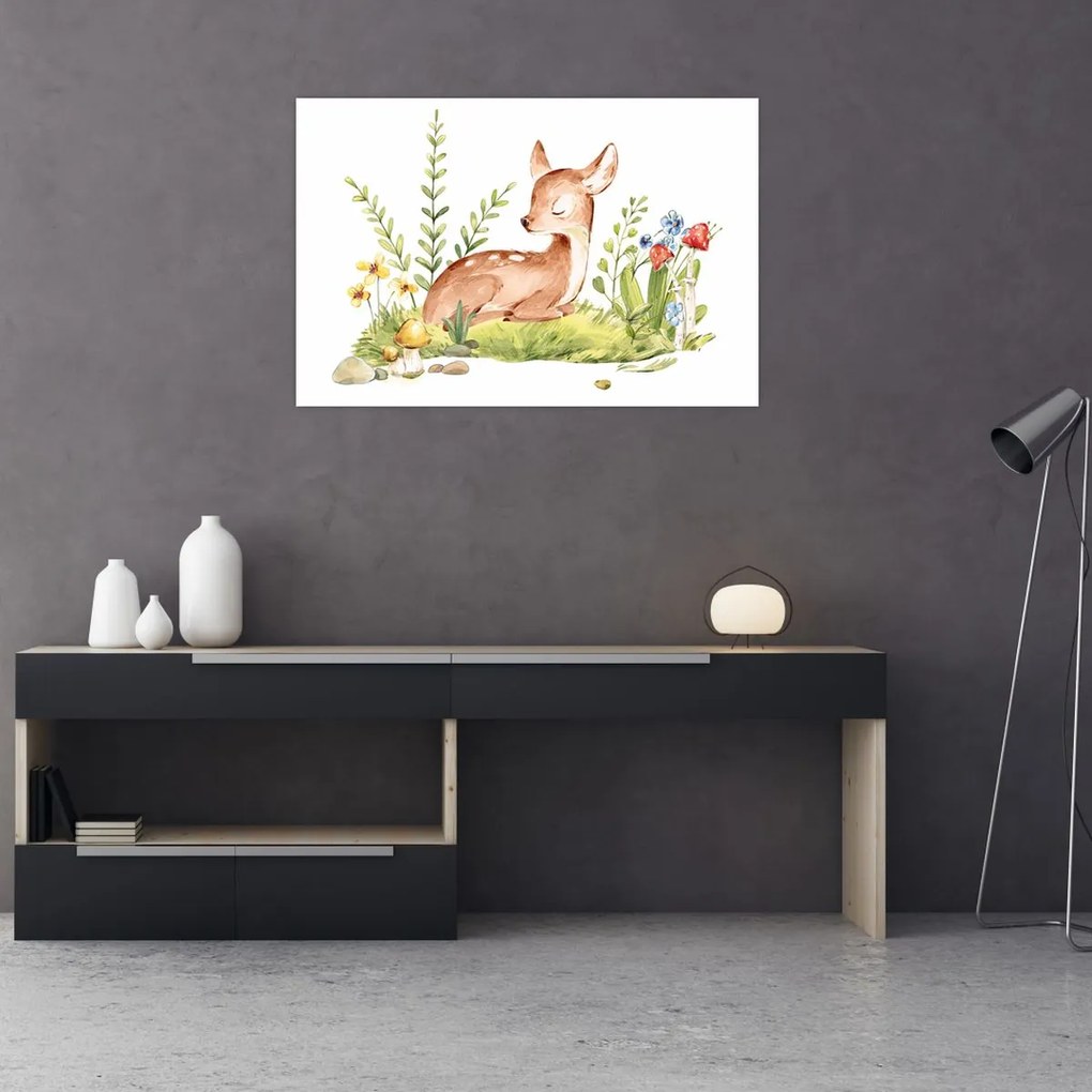 Obraz - Malý srnček (90x60 cm)