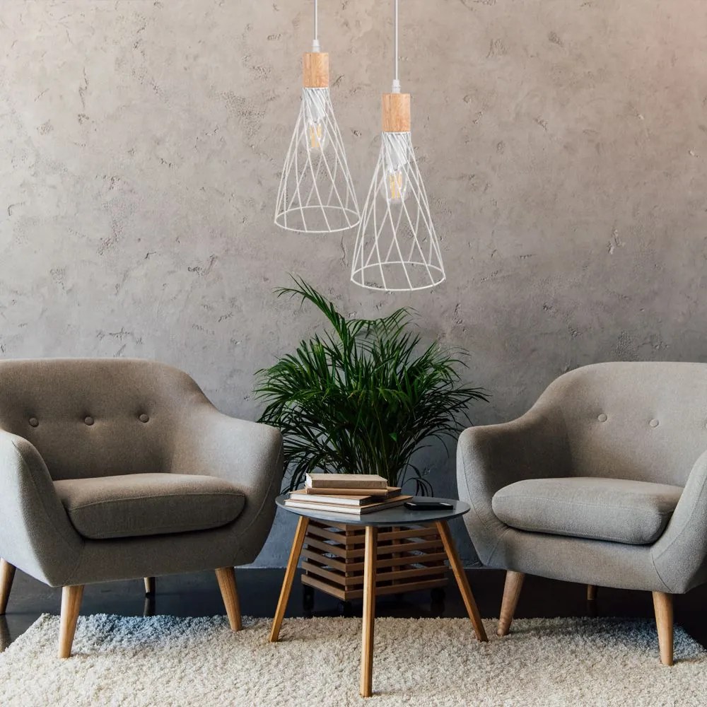 Toolight Toolight, stropné svietidlo 1xE27 APP1269-1CP, biela, OSW-06584