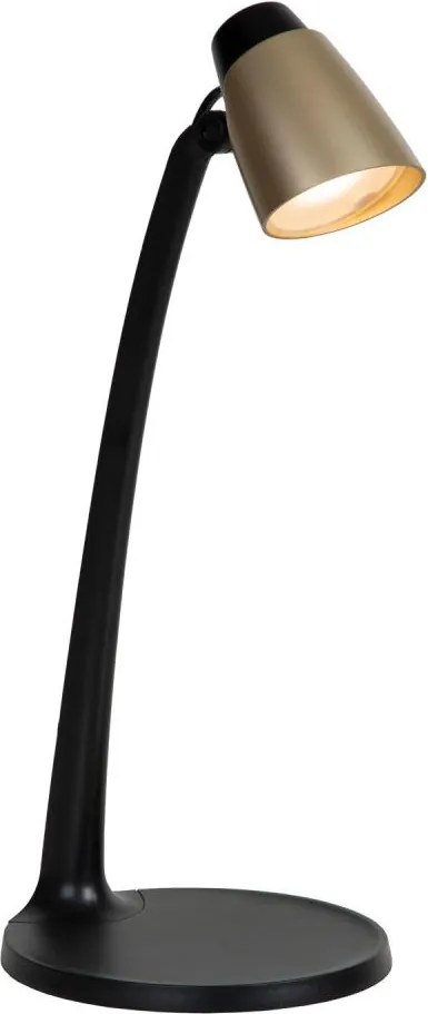Lucide 18660/05/02 - LED Stolná lampa LUDO LED/4,5W/230V čierna/zlatá