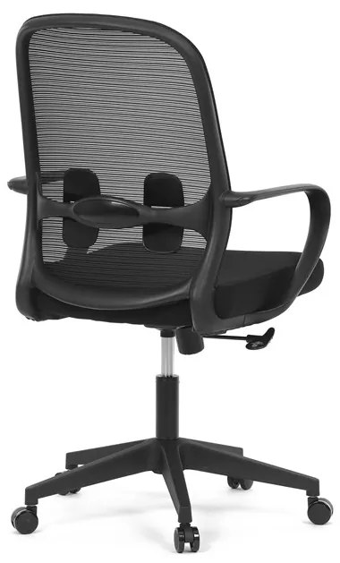 Autronic BONTEC Kancelárska stolička, hojdací mechanizmus, čierna látka, KA-S424 BK Farba: Čierna