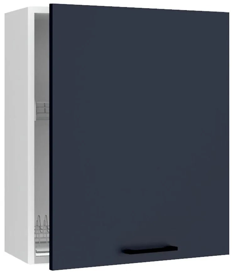 Kuchynská skrinka Max W60su Alu námornícka modrá