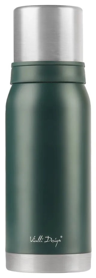 Zelený cestovný termohrnček Vialli Design Fuori, 1 l