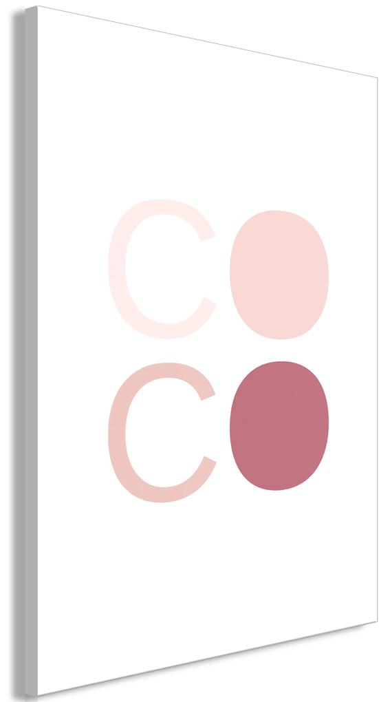 Artgeist Obraz - Pink Coco (1 Part) Vertical Veľkosť: 20x30, Verzia: Na talianskom plátne
