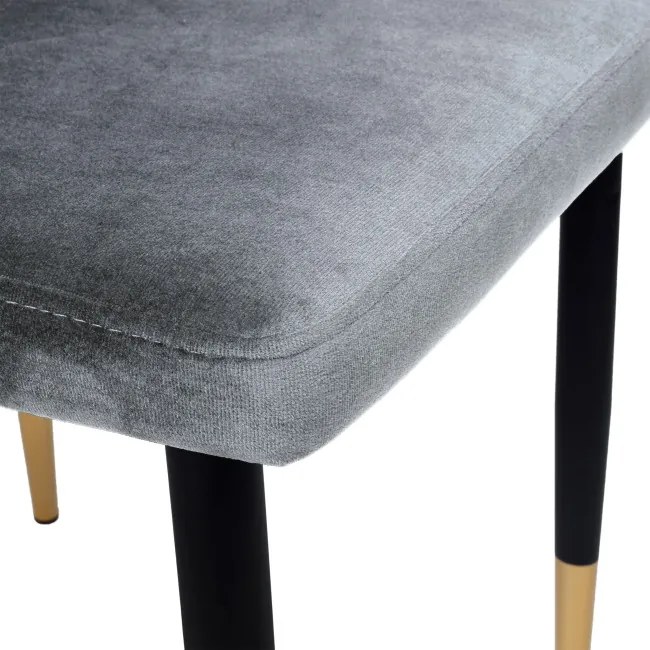 Jedálenská stolička VERMONT zamatová, grafitová