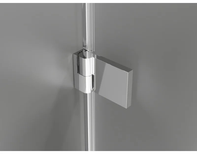 Mexen Lunar-B Duo, výklopný sprchový kút 85 x 75 cm, 8mm číre sklo, chrómový profil, 832-085L-075P-01-00