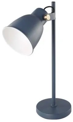 EMOS Stolová kovová lampa JULIAN, 1xE27, 25W, modrá