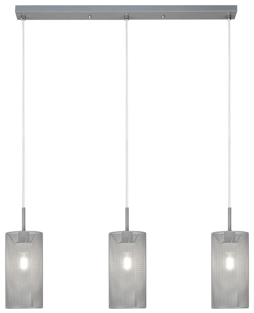 RABALUX Dizajnové závesné osvetlenie nad jedálenský stôl CALLIA, 3xE14, 25W, šedé