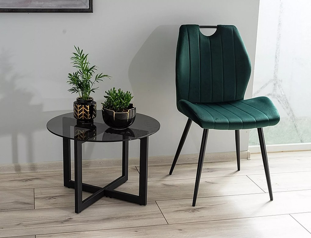SI Stolička Arco Velvet zelená