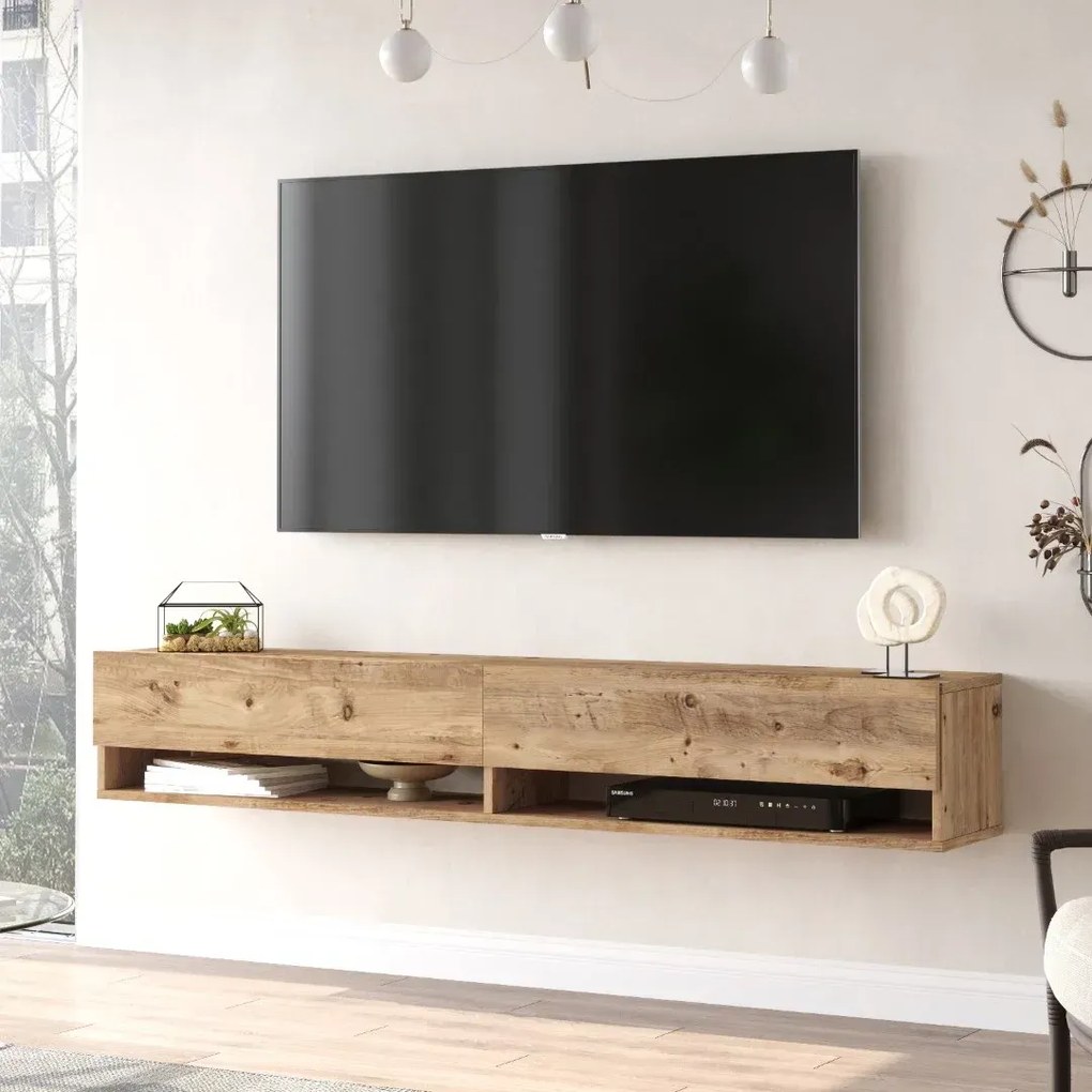 Závesný TV stolík Houseland Fredy borovica Atlantic