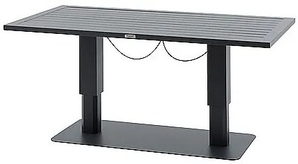 DEOKORK Hliníkový výsuvný stôl LYON 150x80 cm (antracit)