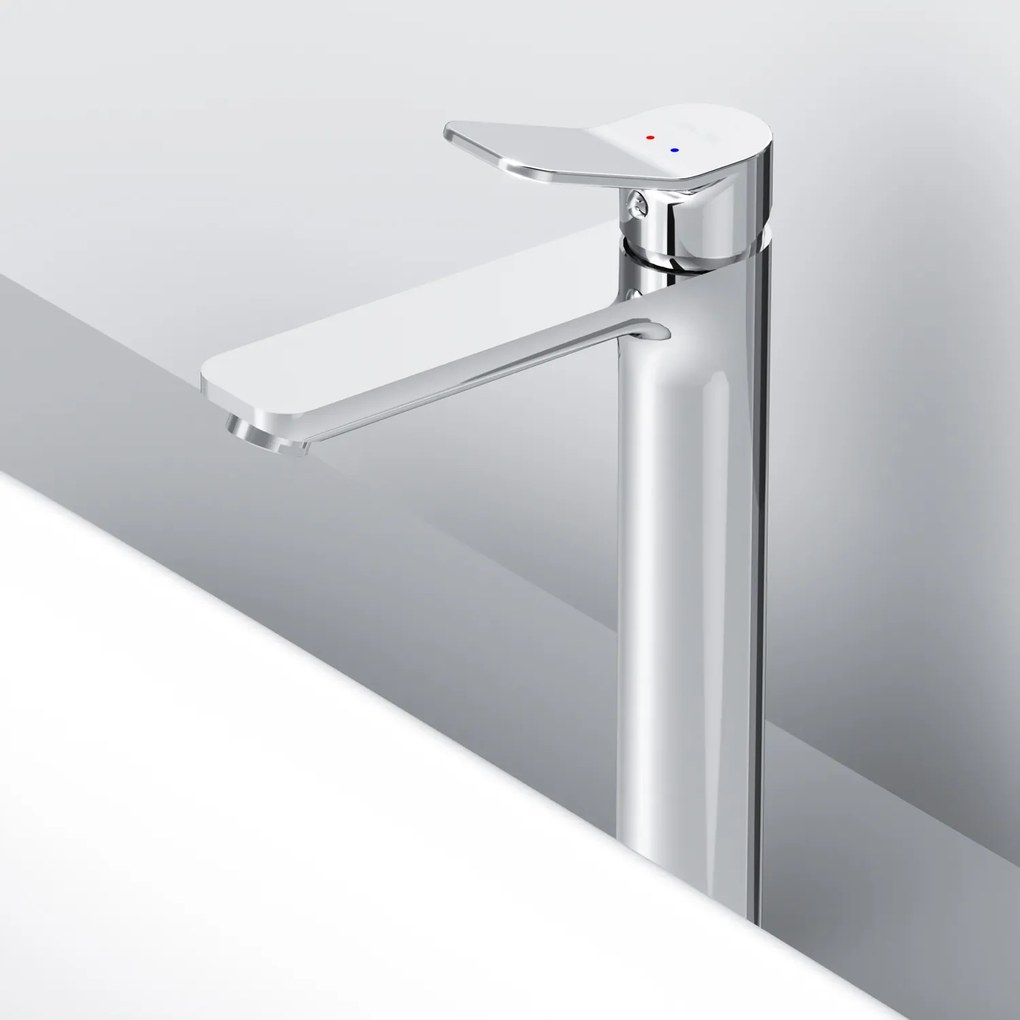 Umývadlová batéria AM.PM X-Joy FXA92200 vysoká s odtokovým ventilom, chróm