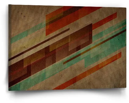 Sablio Obraz Hnedá abstrakcia - 60x40 cm