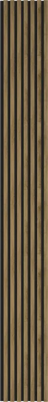 Mexen Lam-F, akustické stenové lamely 275 × 31,5 cm, filc 6 mm, dub klasický, S105-275317-2812-072