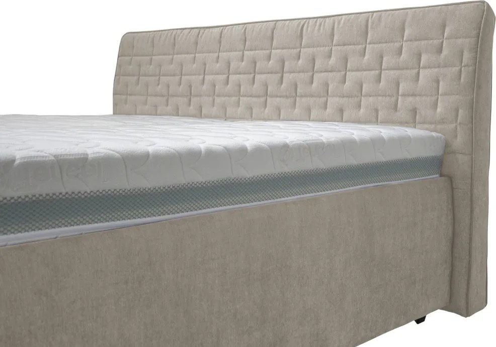 Posteľ Rita 180x200 cm, béžová látka