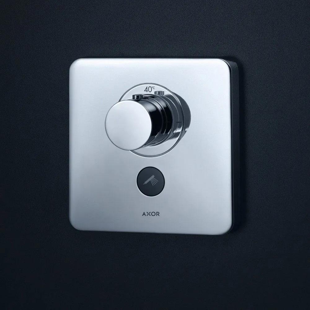 AXOR ShowerSelect termostat HighFlow s podomietkovou inštaláciou, rozeta Softcube, pre 1 spotrebič a ďalší výtok, chróm, 36706000