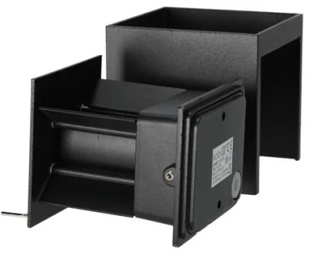 LED Vonkajšie nástenné svietidlo QUERK 2xLED/3W/230V 3000K IP54 čierna