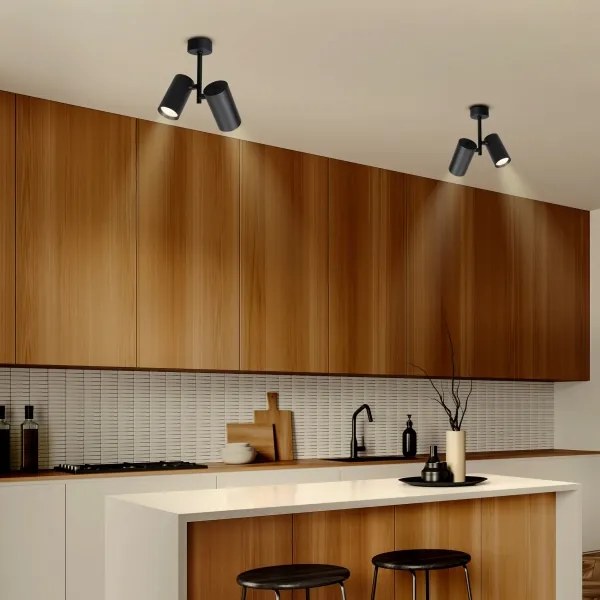 Brilagi - Bodové svietidlo SELE VERTICAL 2xGU10/30W/230V čierna