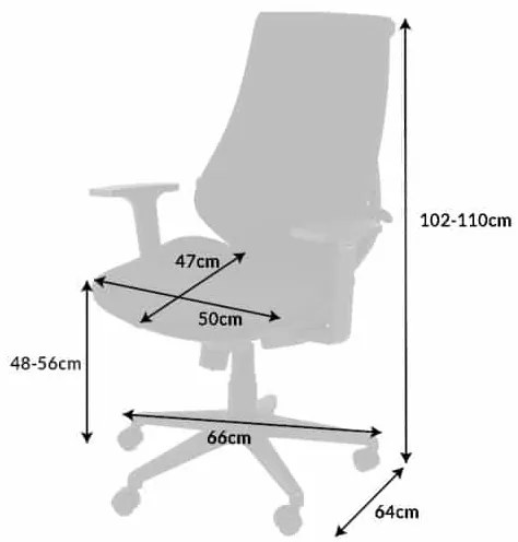 Kancelárska stolička Alien 102-110cm čierna
