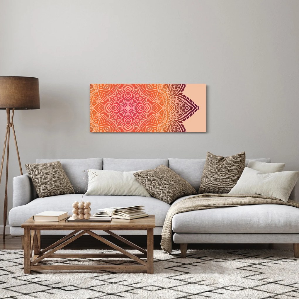 Obraz - Mandala umenia (120x50 cm)
