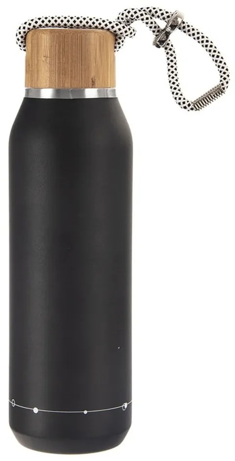 Čierna termoska 600 ml – Orion