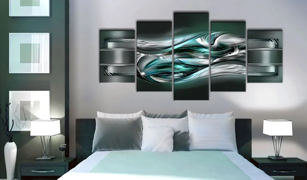 Artgeist Obraz - Mint - fragrance Veľkosť: 225x112.5, Verzia: Premium Print