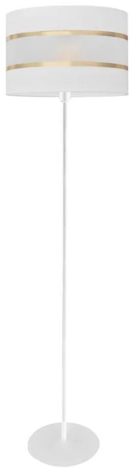 Stojacia lampa HELEN 1xE27/15W/230V biela/zlatá