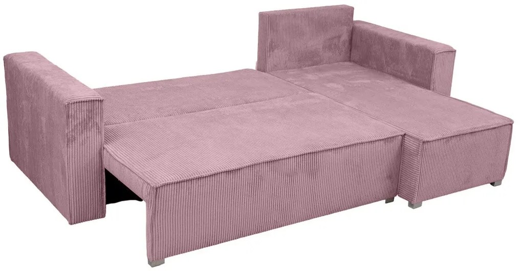 Svetlofialová rohová pohovka SMART COSARO, obojstranná + 2 vankúšiky ZDARMA