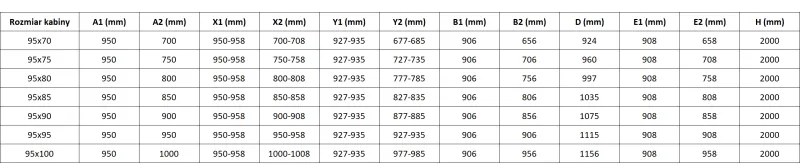 Mexen Lunar-B Duo výklopný sprchový kút 95 x 70 cm, číre sklo, brúsený grafit, 832-095L-070P-66-00