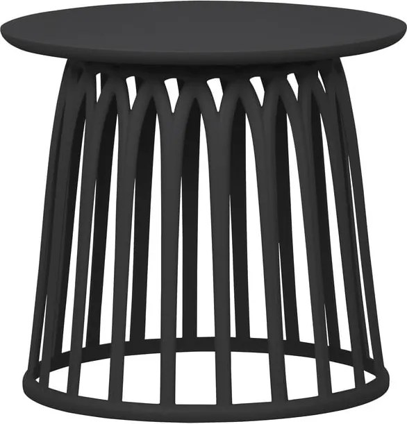 Čierny vonkajší odkladací stolík WOOOD Boy