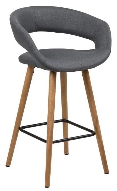 Sada 2 tmavosivých barových stoličiek Actona Gill