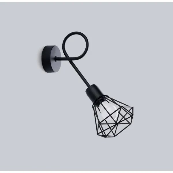 Sollux SL.1108 - Nástenné svietidlo ARTEMIS 1xE14/40W/230V čierna