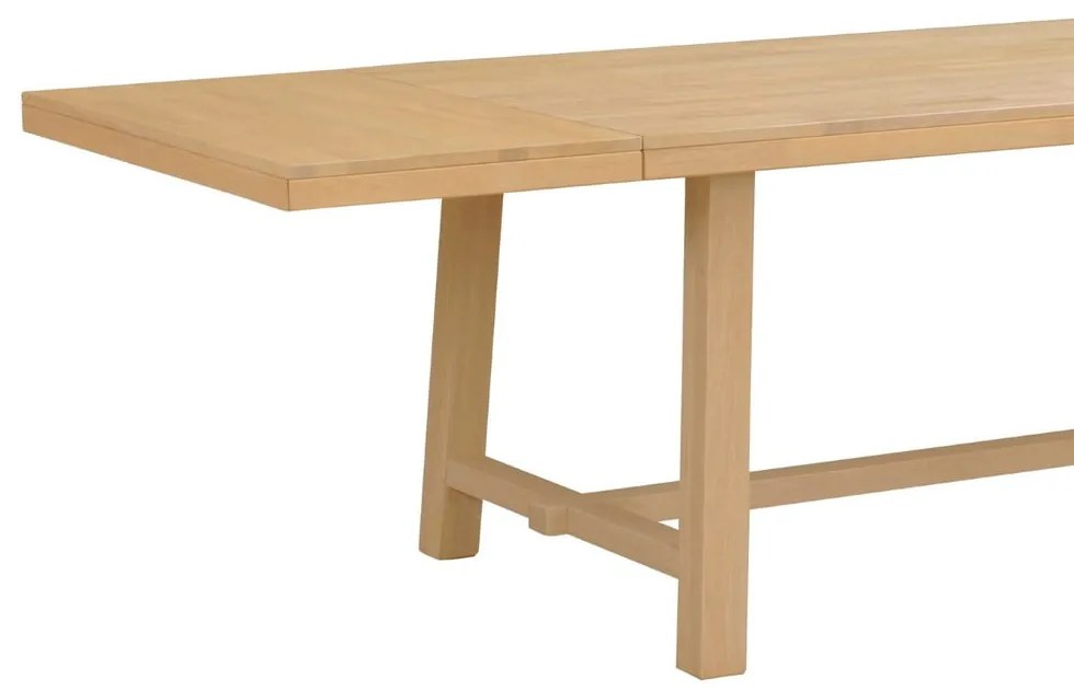 Jedálenský stôl z brúseného dubového dreva Rowico Brooklyn, 220 x 95 cm