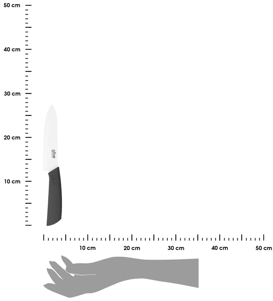 Keramický kuchynský nôž Zirco 27,5 cm